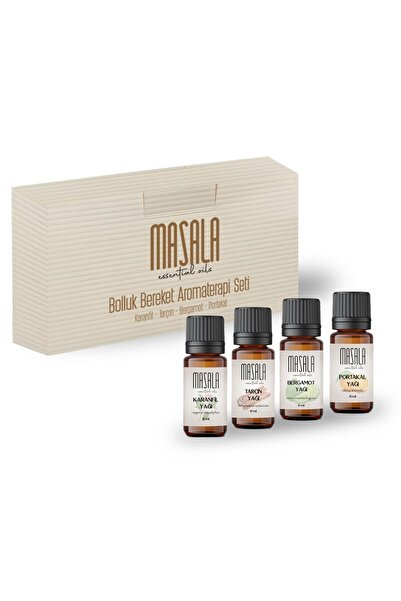 Masala Blessing Aromatherapy Kit (tarçın-karanfil-portakal-bergamot Yağı