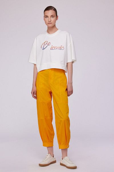 Berr-ın Stitch Detailed Trousers Yellow