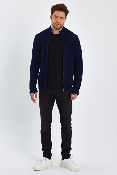 ALEXANDERGARDI سترة تريكو بسحاب وياقة مدورة (e22-5714)