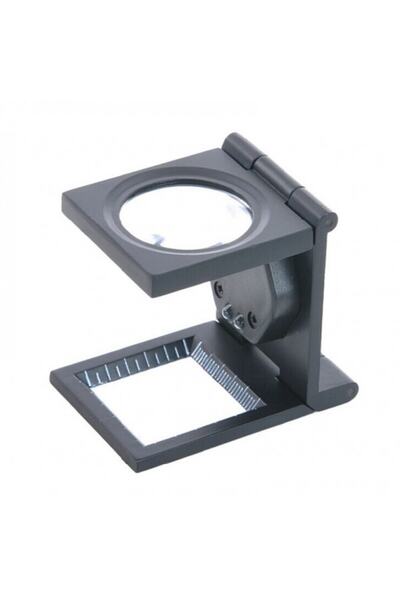 LEIDORY عدسة Lup - عدسة مكبرة معدنية قابلة للطي مع حافظة