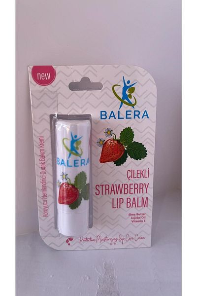 BALERA Lip Balm Lip Care Cream Strawberry 4.8 Gr
