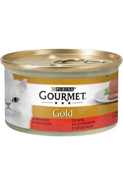Gourmet Gold Kıyılmış Sığır Etli Kedi Konservesi 85 Gr X 24 Adet