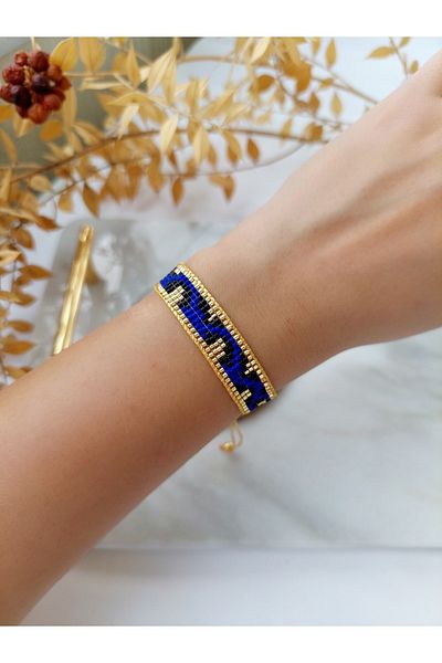 BUNİTA DESİGN Colorful Leopard Miyuki Beaded Bracelet