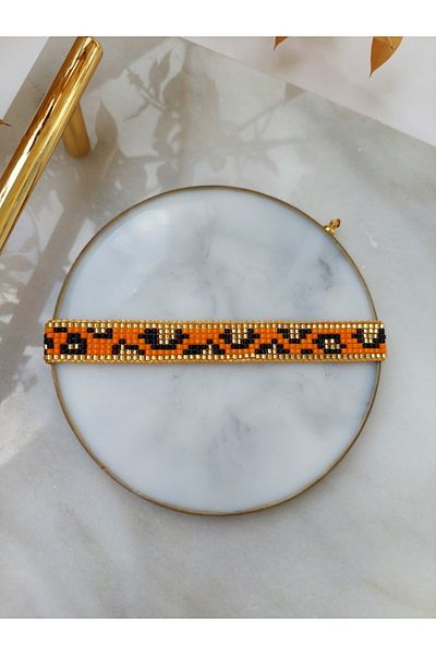 BUNİTA DESİGN Colorful Leopard Miyuki Beaded Bracelet