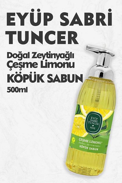 Eyüp Sabri Tuncer Fountain Lemon Foam Soap with Olive Oil 500 Ml