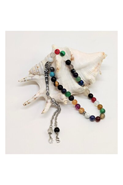 Tesbih Sakarya - 33 Διαφορετικές Φυσικές Πέτρες - Μικτές Φυσικές Πέτρες Χάντρ...