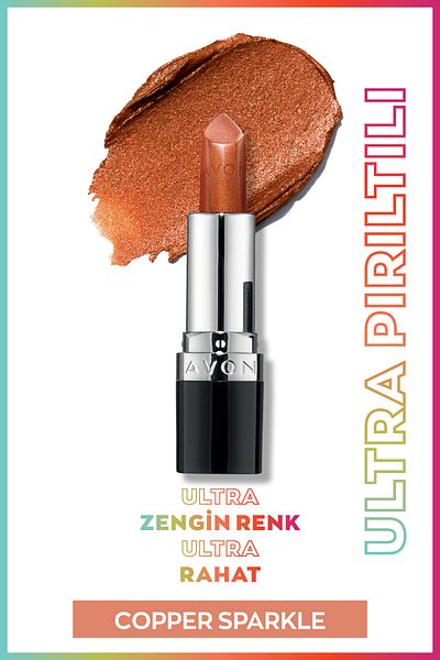 AVON Ultra Shimmer Lipstick Copper Sparkle