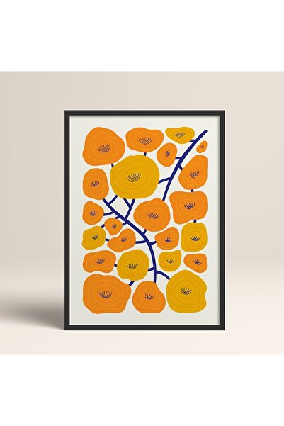 HOMEPACK Tablou cu rame din lemn negru Poster cu rame Decor artistic modern d...