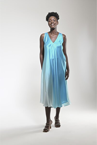 PleasureOfSilk Градієнтна шовкова сукня Efil