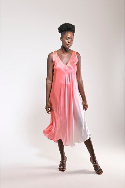 PleasureOfSilk Rochie din mătase Efil Gradient