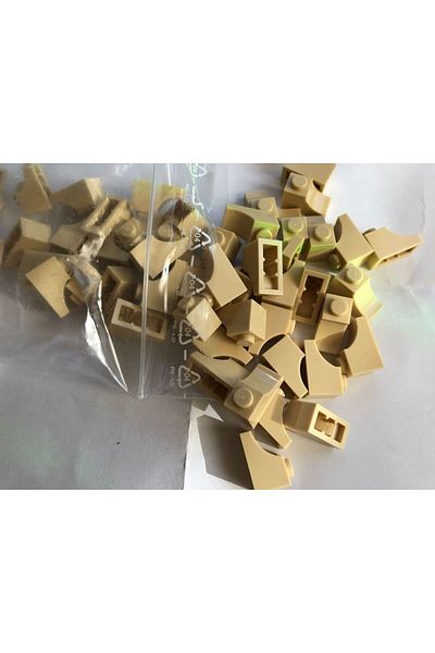 LEGO Original MOC Custom Creator Arch 1 x 2 Inverted Reverse Belt Tan 4 pieces to send