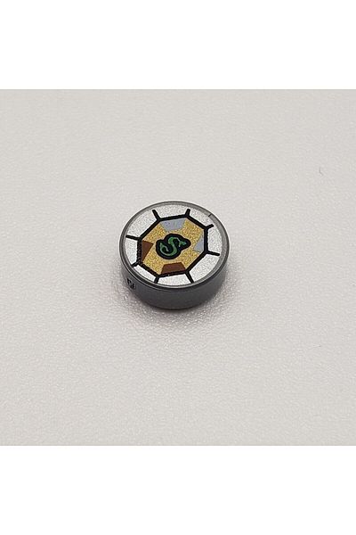 LEGO Original Accessory Tile 1 x 1 Printed Round Tiles Harry Potter Silver Slyterin Snake Locket