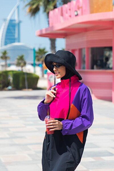 Marina Αλεξίπτωτο Μαύρο Πλήρως Καλυμμένο Μαγιό Hijab M2312