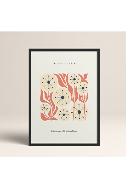 HOMEPACK Crna slika u drvenom okviru, uokviren poster, umetnički moderni zidn...