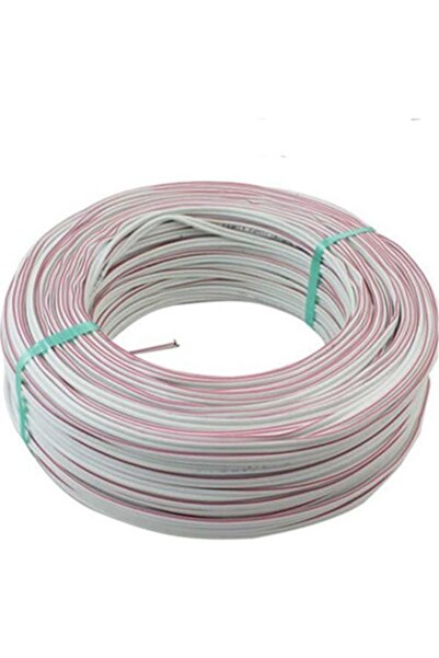 WOZLO 2 X 0.75 Kordon Kablo Elekrtik Hoparlör Kablosu 100 M