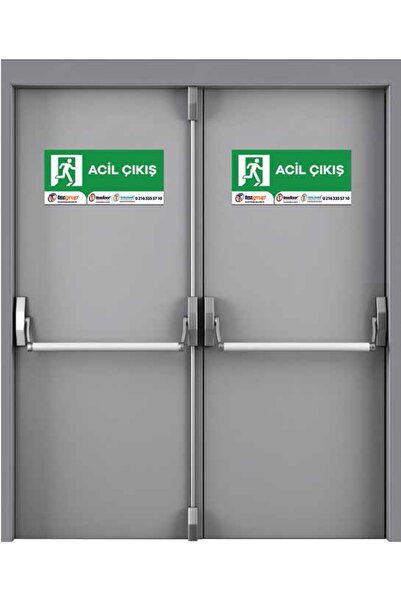 tezwood ahşap kapı sanayi Yangın Kapısı, Acil Çıkış Kapısı, Standart Yangın Kapısı, Panikbarlı Yangın Kapısı Sol Açılım