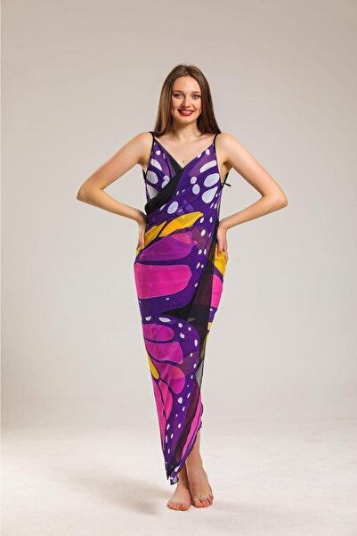 Rs Ramuni Pareo fluture dama, rochie de plaja