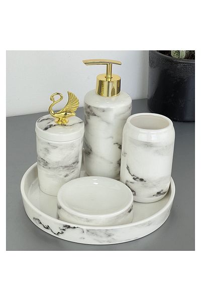 AROW Σετ Μπάνιου Riki Luxury Porcelain 7prc