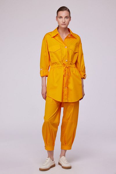 Berr-ın Stitch Detailed Trousers Yellow