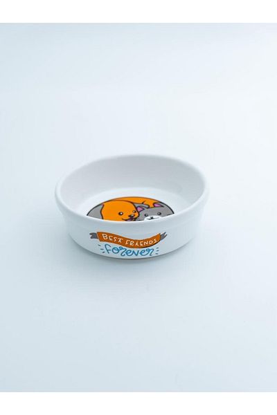 Glipet 2-Piece Washable Ceramic Food and Water Bowl 16cm 400 ml