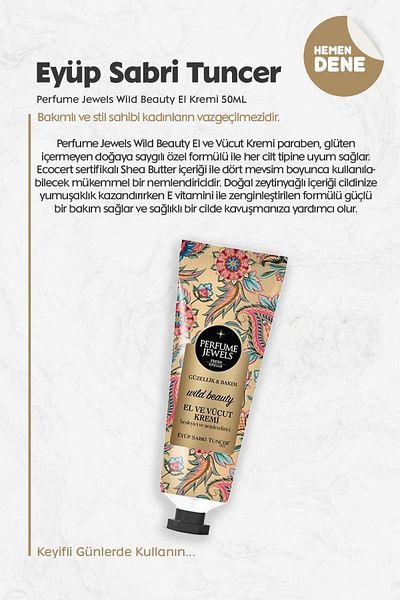 Eyüp Sabri Tuncer Hand Cream - Perfume Jewels Wild Beauty 50ml