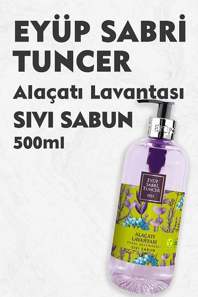 Eyüp Sabri Tuncer Alaçatı Lavantası Doğal Zeytinyağlı Sıvı Sabun 500 Ml