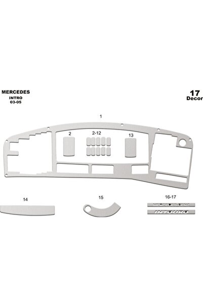 meriç cockpit design ميريتش ®   مرسيدس مقدمة أمامية توربيدو مطلية ألومنيوم 17...