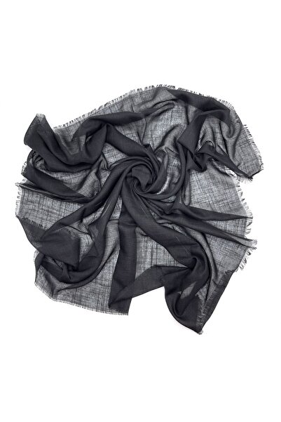 nazipek Eșarfă Neagră De Scriere Bumbac Flamat 100x100 Cm