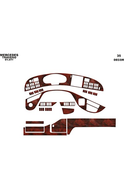meriç cockpit design ميريتش ®   مرسيدس ترافيجو توربيدو امامي مطلي ماهوجني 35 ...