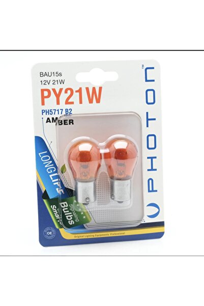 Photon Sinyal Ampülü Py21w Turuncu Amber 93 Ampül Şaş Tırnak Ikili Paket