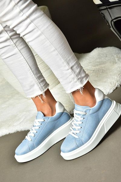 Fox Shoes P848231410 Modrá/bílá Dámská sportovní obuv Tenisky