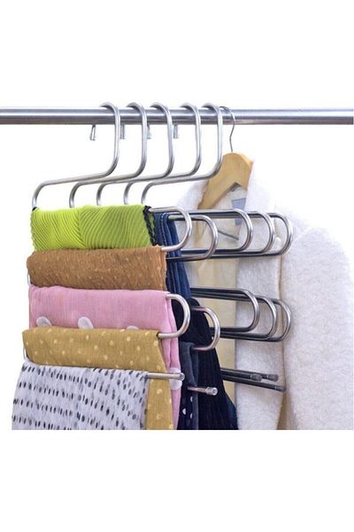 For Prime Metal Trouser Tie Shawl Scarf Hanger - 5 Pieces