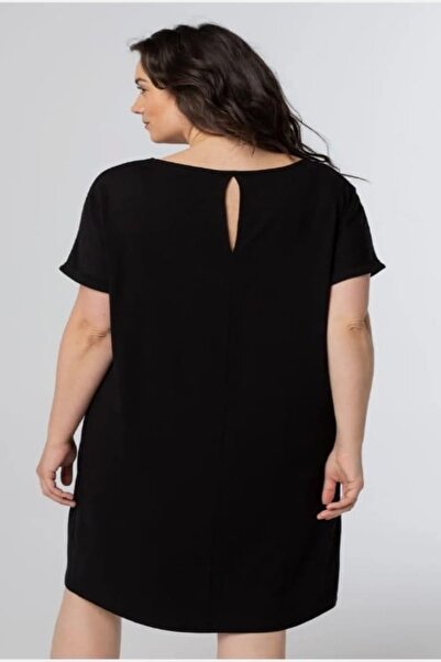 xlargebutik Plus Size Fulll Flexible Great Fabric Midi Dress