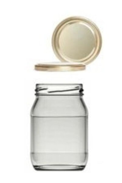 Perodia Cam Kavanoz 190 Cc Altın Kapaklı 6 Adet Gold Mama Tp00577