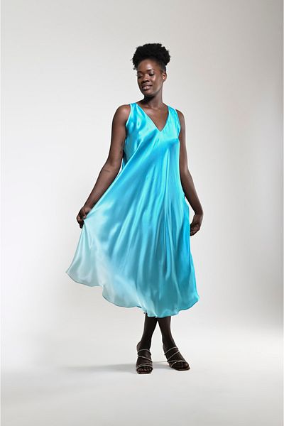 PleasureOfSilk Μεταξωτό φόρεμα Efil Gradient