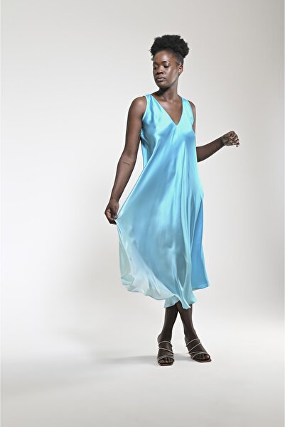 PleasureOfSilk Градієнтна шовкова сукня Efil