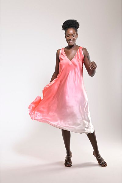 PleasureOfSilk Rochie din mătase Efil Gradient