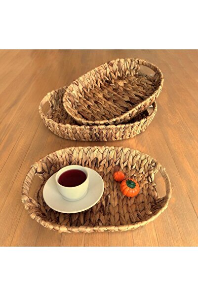 Gürdal Hasır Tepsi Oval 34 Cm