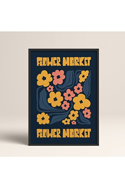 HOMEPACK Crna slika u drvenom okviru, uokviren poster, umetnički moderni zidn...
