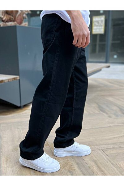 DK FASHION Μαύρο φαρδύ τζιν