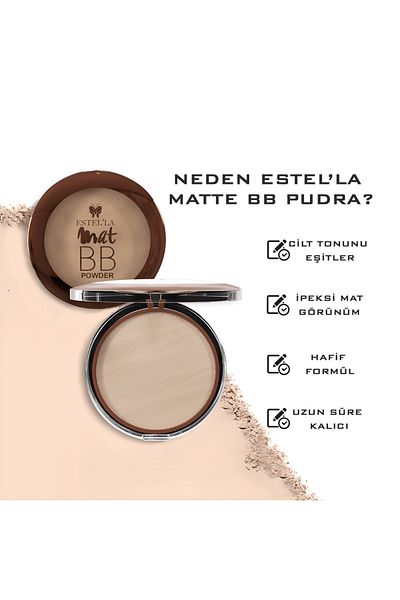 Estella Perfect Appearance with Just One Powder Possible: Matt BB Powder with Estel Powder No:2