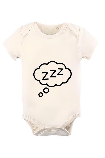 GREY Baby Bodysuit / Baby Bodysuit / Half Sleeve Baby Bodysuit / Printed Baby Bodysuit