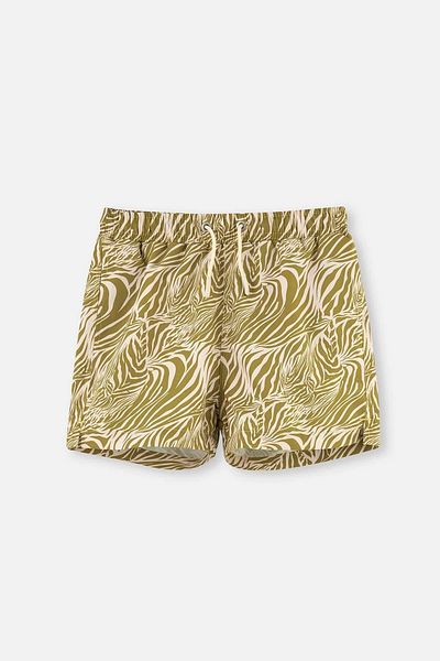 Dagi Grüne Shorts mit Zebramuster