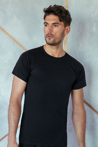 ali altun iç giyim Combed Cotton Crew Neck Undershirt - 2 Pieces