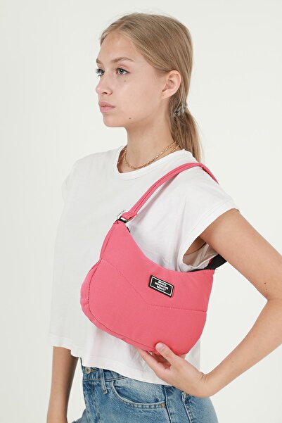 SHAKA Mercan U34 Single Zipper Compartment Canvas Fabric Women's Daily Baguet...
