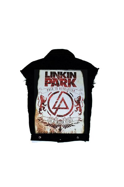 Modaroma Linkin Park Sleeveless Denim Vest