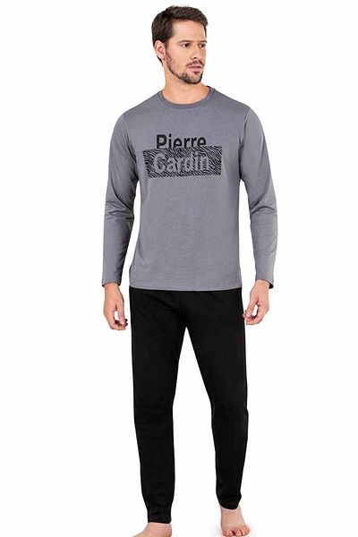 Pierre Cardin 6004 Σετ ανδρικές πιτζάμες με μακρύ μανίκι χειμώνα