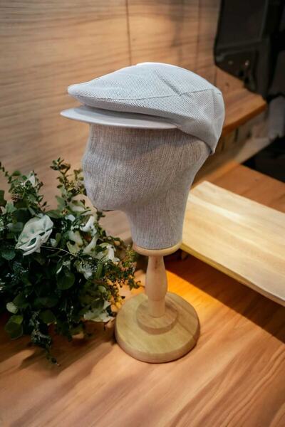 salarticaret yazlık fileli kasket şapka london model gri