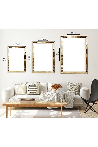 Zevahir Mobilya Dekorasyon Set de pictură din MDF cu model abstract frunze aurie din plexiglas