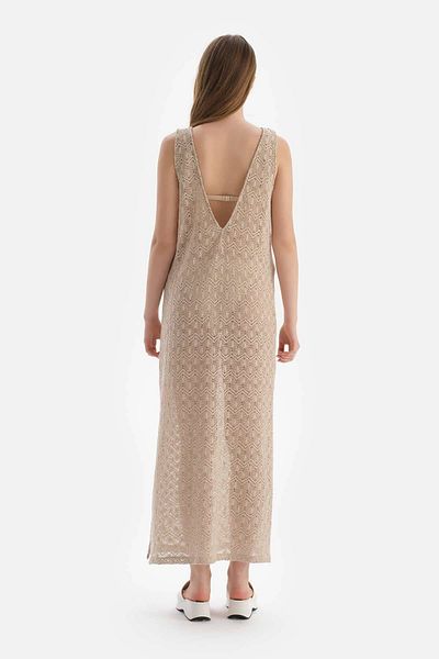 Dagi Ecrufarbenes Trägerkleid